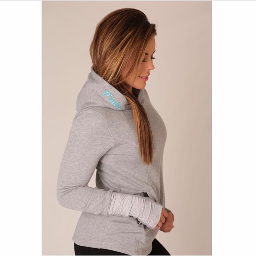 P’tula Michelle Fitted Hoodie Soft Gray